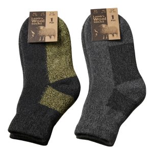 LAMB&rsquo;S WOOL ANKLE BOOT SOCKS